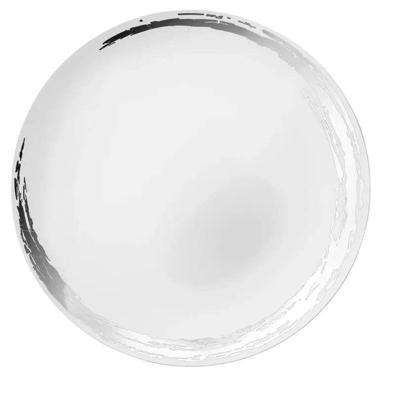 10.25-Inch White-And-Silver Whisk Disposable Dinner Plates – 10-Pack 1