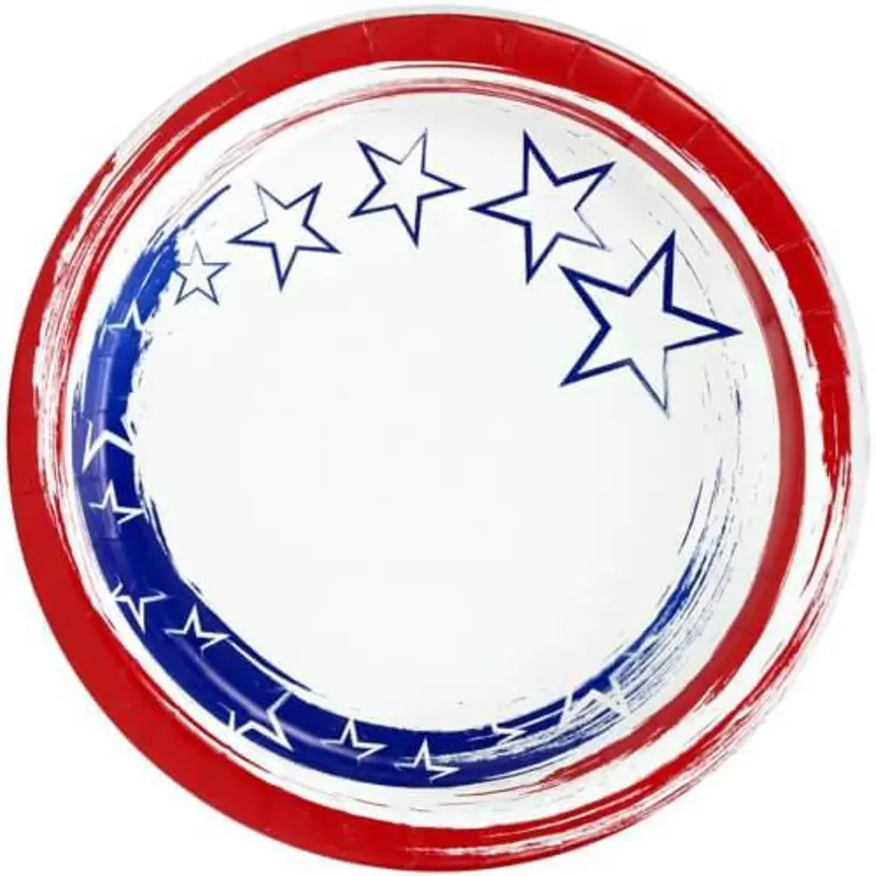 10-Inch Stars And Stripes Dinner Plates – 24-Pack 1