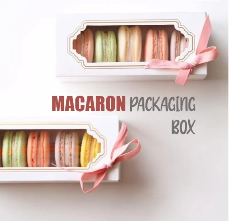 10 Or 50-Pack Small Macaron Boxes – 5-Macaron Capacity Paper Gift Containers 1
