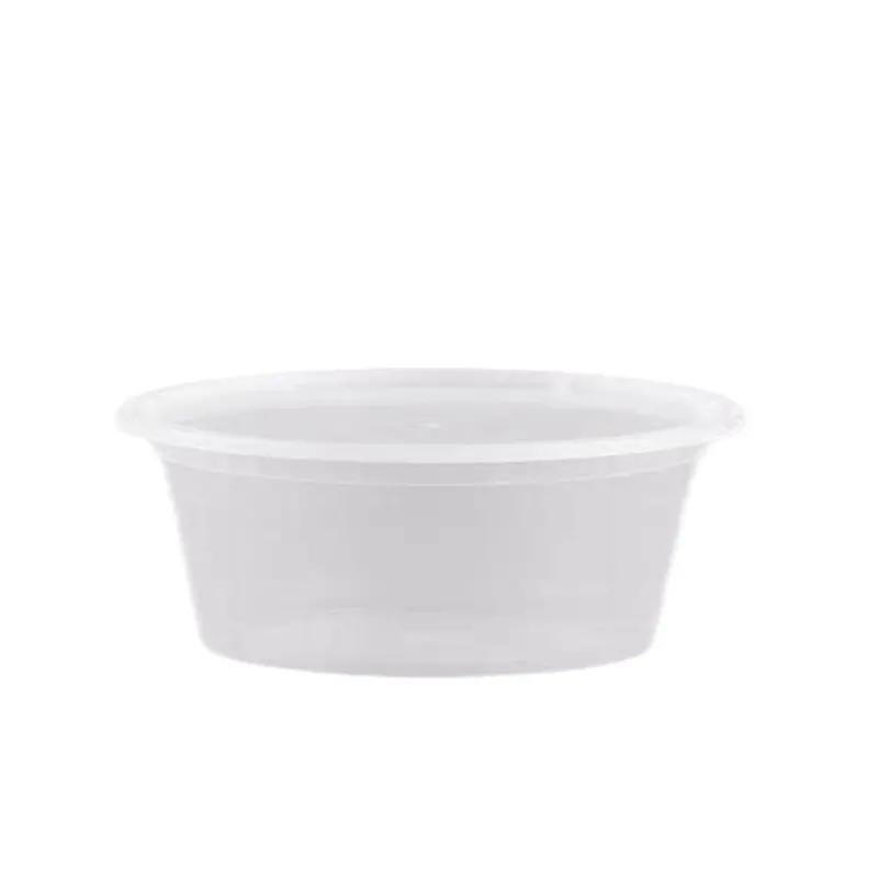 10 Oz Clear Lightweight Plastic Food Storage Containers With Lids 1