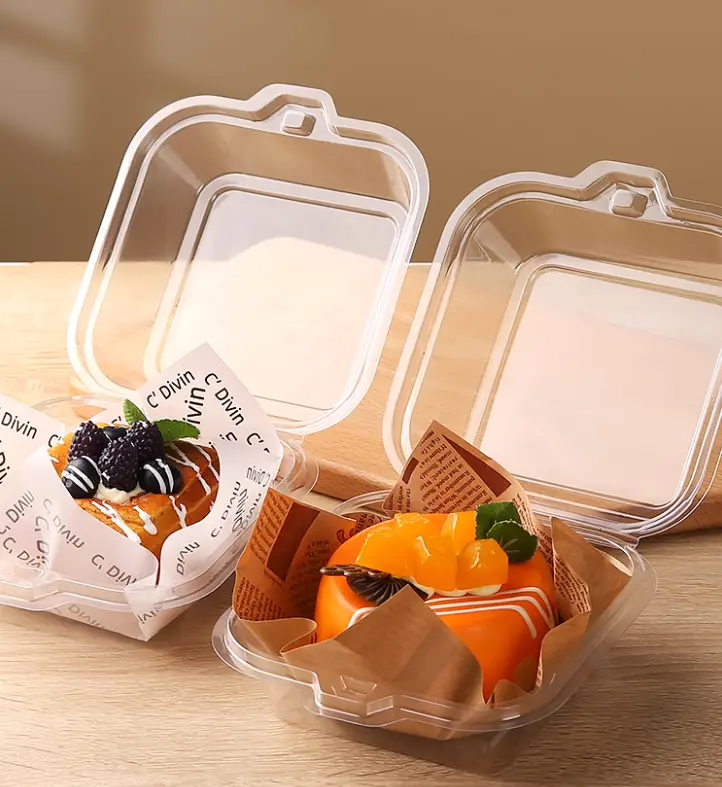 10-Pack Clear Bento Boxes For Cold Burgers And Snack Storage 1