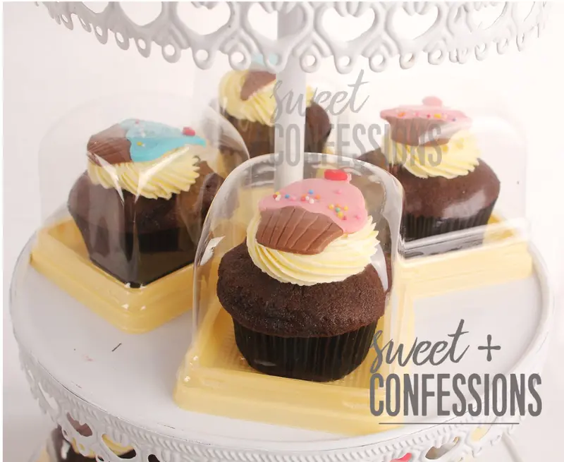 10-Pack Clear Cupcake Boxes – Transparent Single-Cavity Storage Containers For Display Or Gifting 1