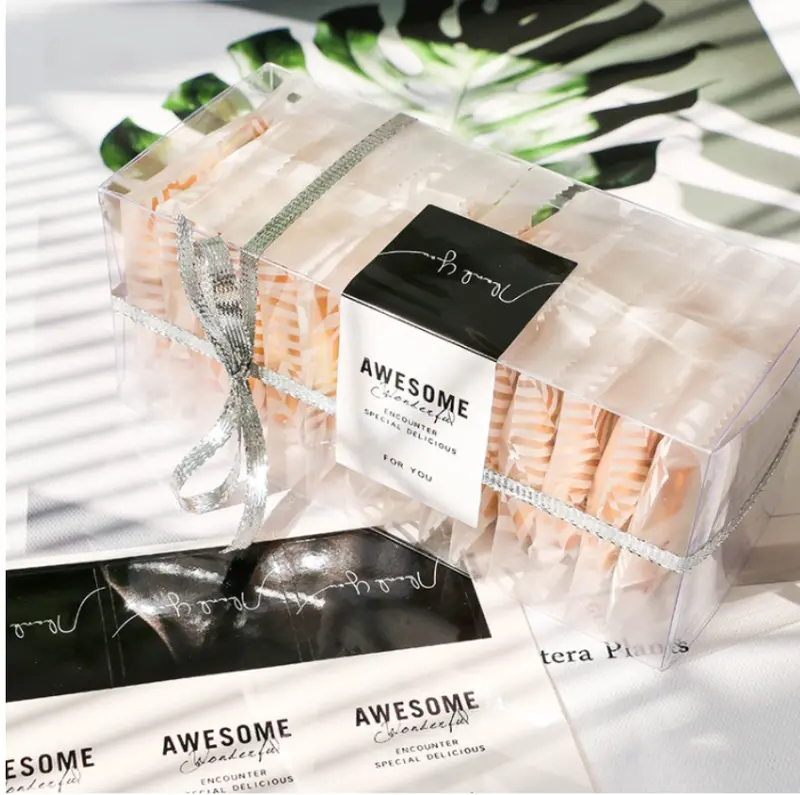 10-Pack Clear Rectangular Long Boxes – Ideal For Macarons, Cookies, And Gifting 1