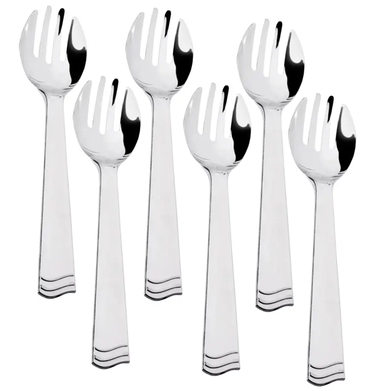 10" Polished Silver Serving Fork – Heavy-Duty Plastic 1