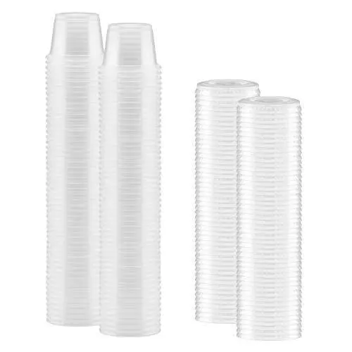 100-Pack 1 Oz Jello Shot Cups – Leak-Proof Snap Lids For Portion Control 1