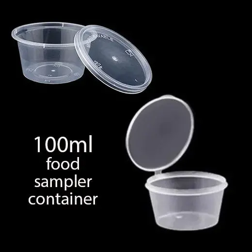 100-Piece Food Sample Containers – 100Ml Disposable Sauce Cups For Tastings And Catering 1