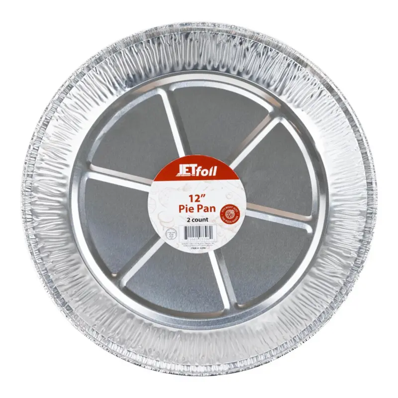 12-Inch Deep Aluminum Pie Pans – Oven-Safe Heavy-Duty Disposable 1