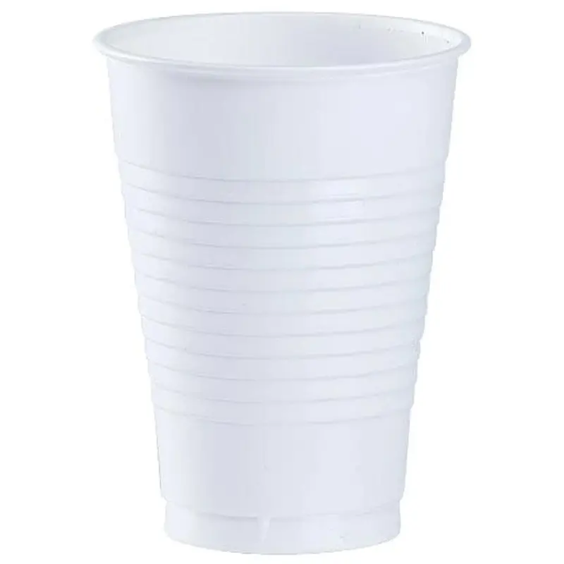 12-Ounce White Plastic Party Cups – Heavyweight Disposable Drinkware 1