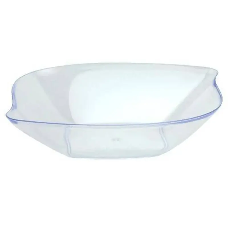 12-Pack Clear Mini Flourish Dish – Elegant Plastic Tableware 1