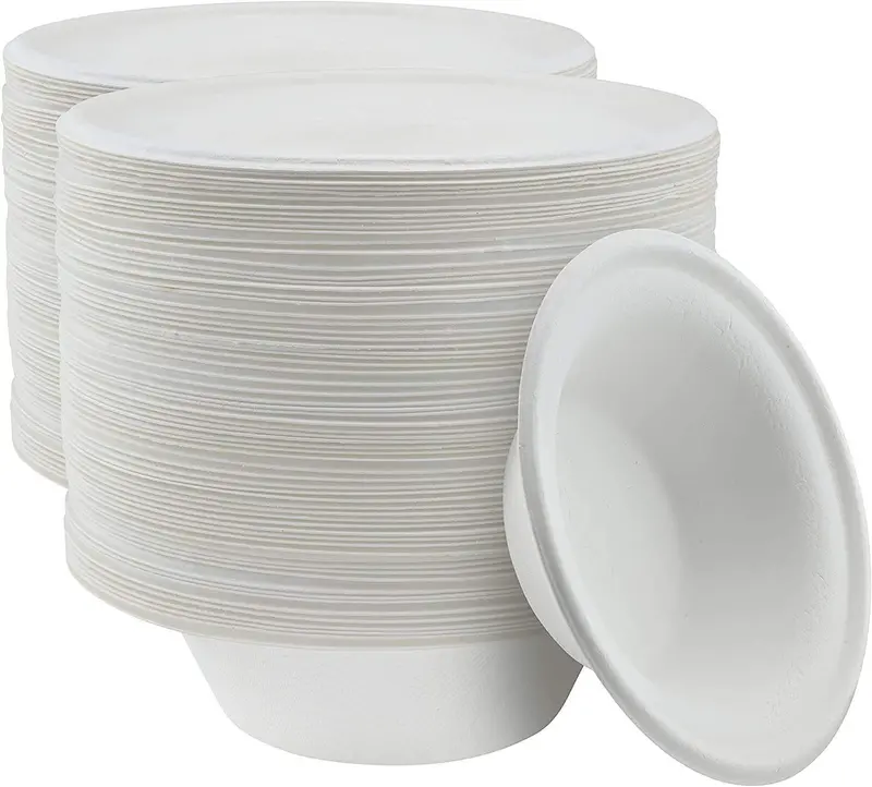 125-Pack 12 Oz Compostable Sugarcane Bowls – Eco-Friendly Disposable Serving Bowls For Appetizers, Catering & Outdoor Dining 1