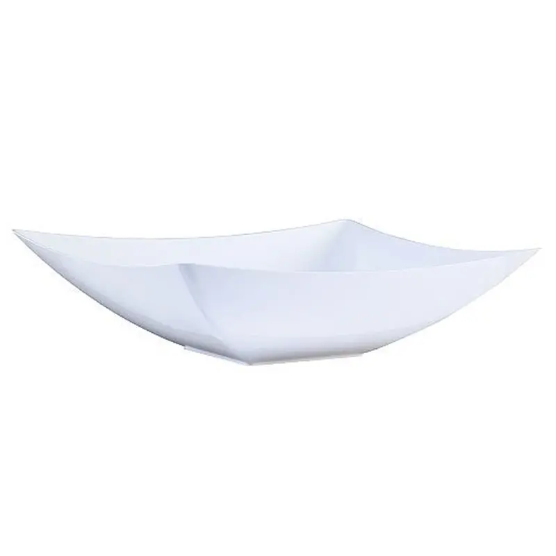 128-Ounce White Rectangular Serving Bowl – Disposable Plastic 1