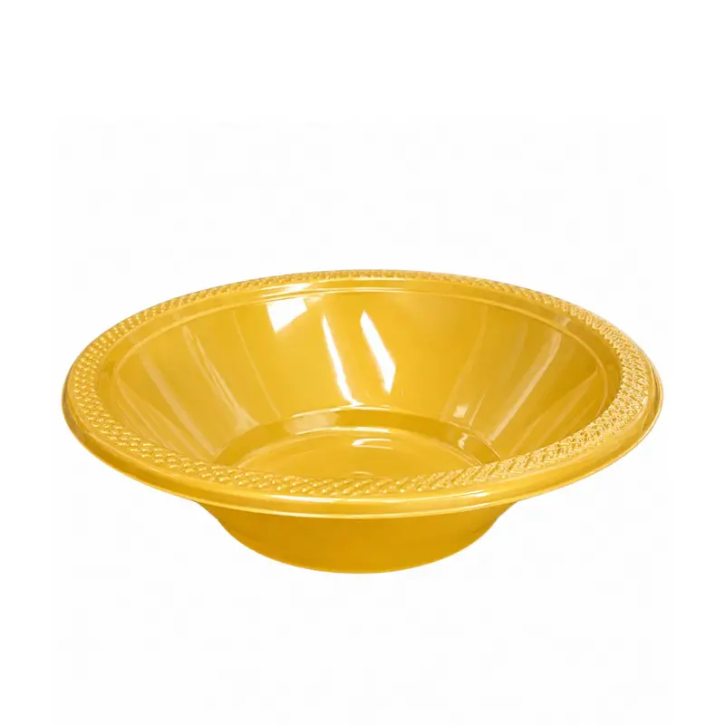 15 Oz Gold-Tone Plastic Bowls – Bpa-Free & Durable Party Serveware 1