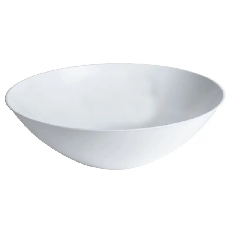 16-Ounce White Plastic Bowls With Full White Rim – Organic Style 1