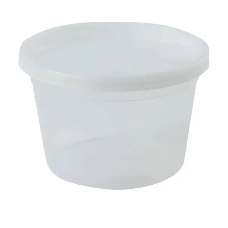 16 Oz Heavy-Duty Round Deli Container With Lids – Plastic 1