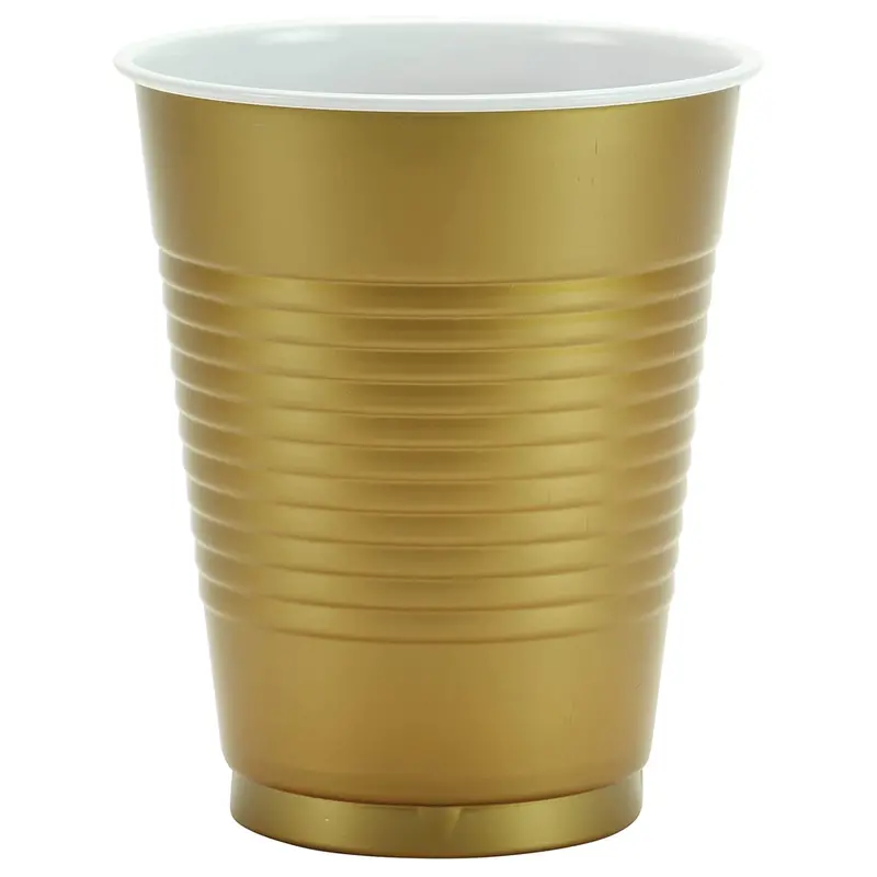 18 Oz Premium Gold-Finish Plastic Cup – Hanna K. Signature Series 1