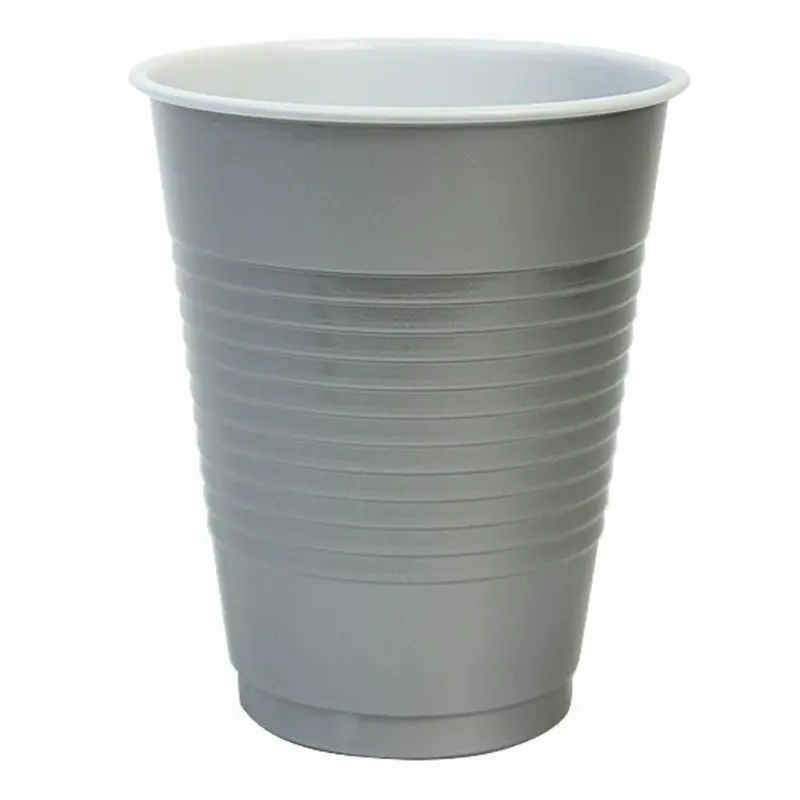 18 Oz Sleek Silver Plastic Cup – Hanna K. Signature Collection 1