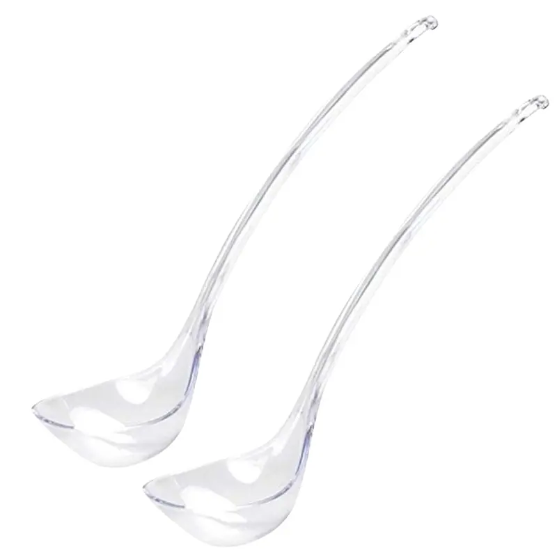 2.5-Ounce Heavy-Duty Clear Plastic Serving Ladle – Durable Disposable Serving Tool 1