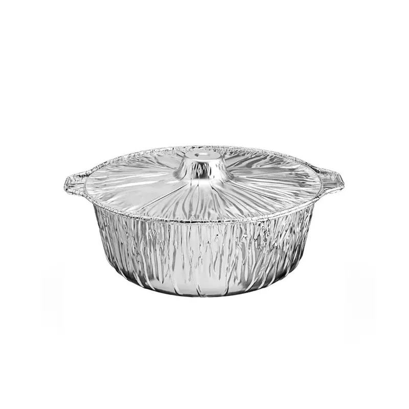 2.75-Quart Disposable Aluminum Sauce Pot With Lid 1