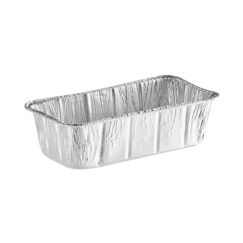 2 Lb Rectangular Loaf Pan – Disposable Aluminum 1