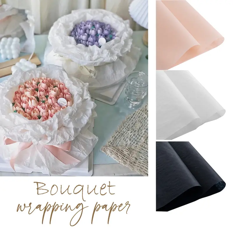 20-Pack Soft Tissue Cake Wrapping Paper – Sydney-Style Flower Bouquet Wrappers 1