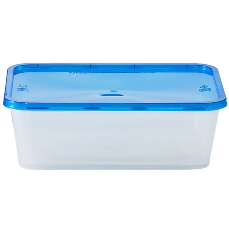 25 Oz Clear Lightweight Plastic Food Containers With Lids – 4-Pack 1
