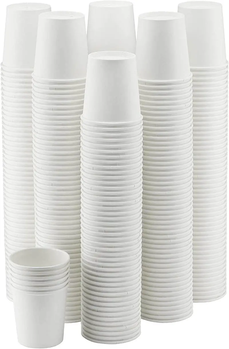 300-Pack 10 Oz White Disposable Cups | Multipurpose Hot & Cold Beverage Cups For Parties, Offices & Catering 1