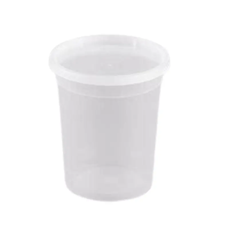 32 Oz Clear Round Deli Container With Lid – Lightweight Plastic 1