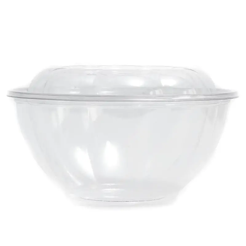 32 Oz Rose-Tinted Leak-Proof Salad Bowls – Disposable Takeout Containers 1