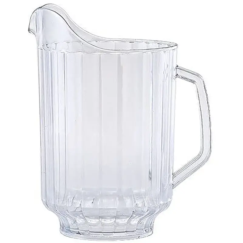 48-Ounce Clear Plastic Pitcher With Handle – Restaurant-Style Beverage Dispenser 1