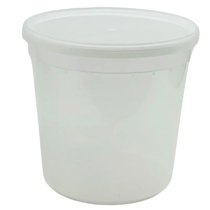 48 Oz Heavy-Duty Clear Plastic Deli Container With Lid 1