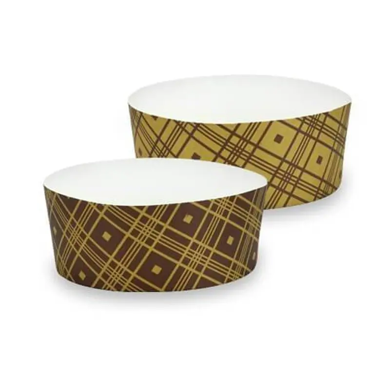 5-Inch Brown Tan Kraft Paper Baking Cups (4-Pack) 1