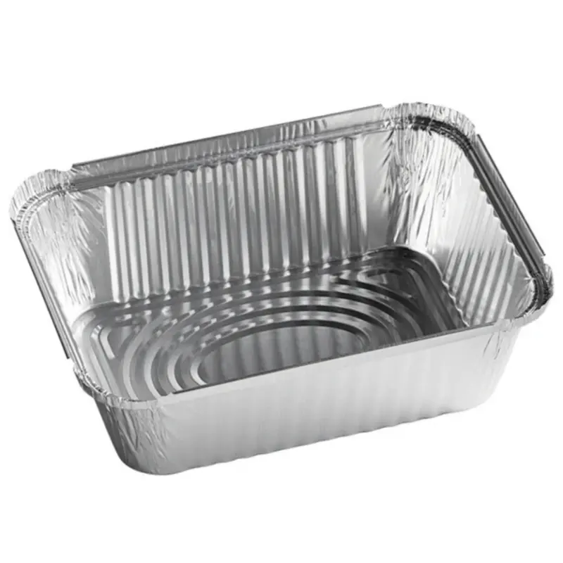 5 Lb Oblong Disposable Aluminum Pan (9.5" X 7") 1