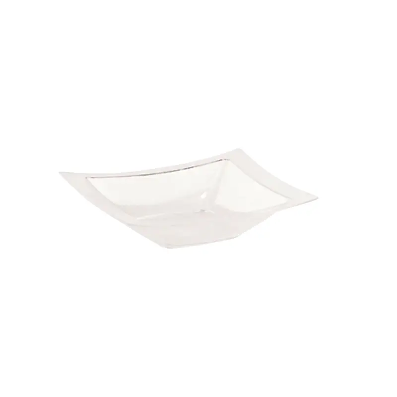 5 Oz Clear Rectangular Plastic Dessert Bowls 1