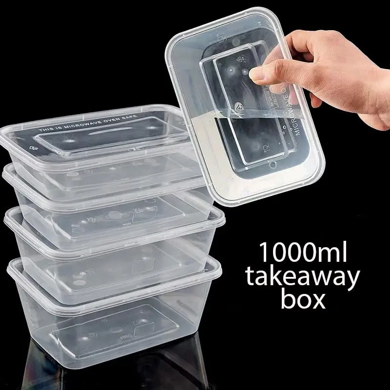 50-Pack Clear Takeaway Containers – Lightweight Transparent Food Boxes For Delivery Or Portioning 1