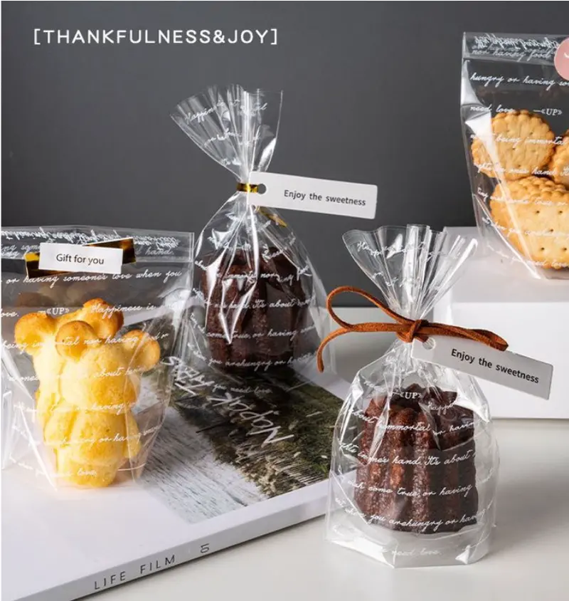 50-Pack Food-Safe Plastic Wrappers For Madeleines, Biscuits, And Candy 1