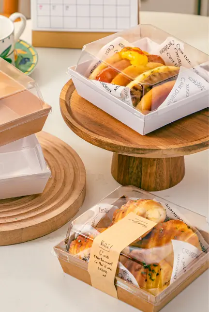 50-Pack Versatile Dessert Boxes – Multi-Use Cake, Sandwich, And Sweet Confessions Packaging 1