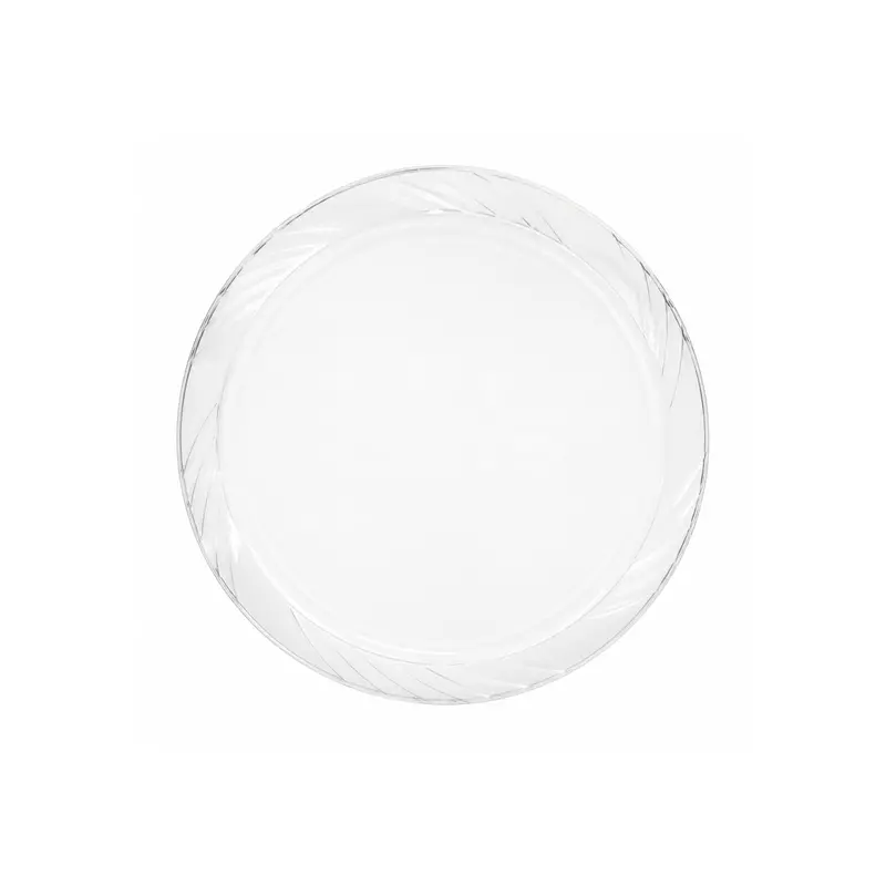 6-Inch Frosty Clear Lightweight Disposable Plastic Plates – Jumbo Pack 1