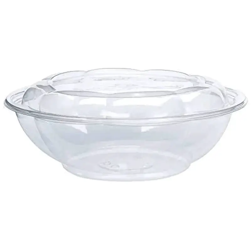 64 Oz Rose-Tinted Airtight Salad Bowls – To-Go Food Containers 1