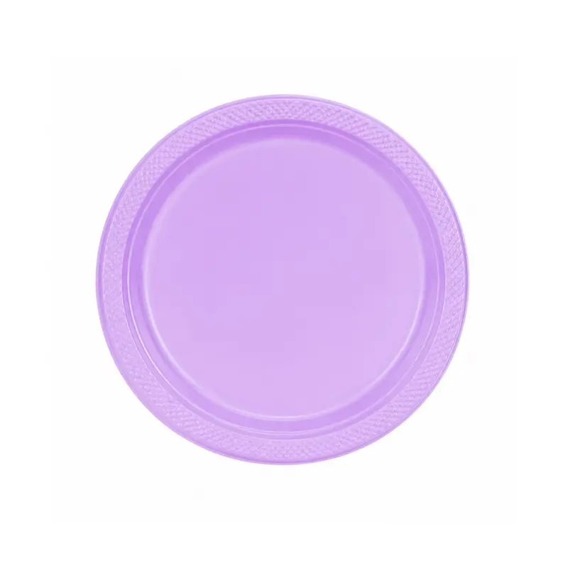 7-Inch Hydrangea-Print Disposable Plastic Party Plate 1