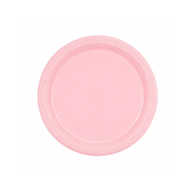7-Inch Pink Disposable Plastic Plates – Stylish And Functional Single-Use Option 1