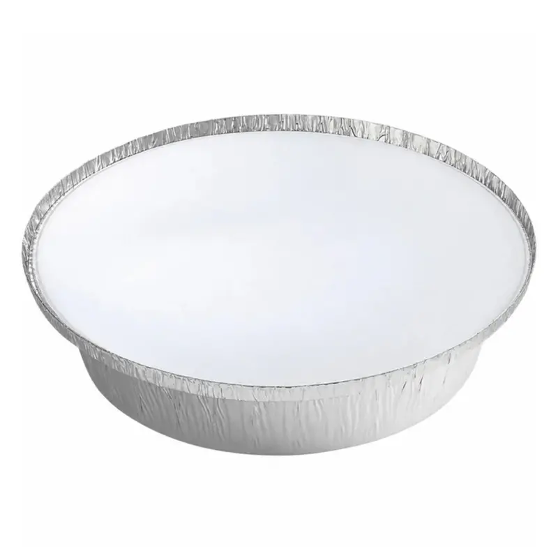 7-Inch Round Disposable Aluminum Foil Pan With Kraft Board Lid 1