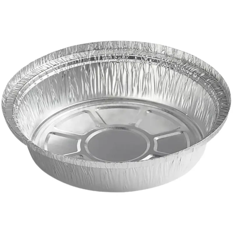 7" Round Disposable Aluminum Foil Baking Pan 1