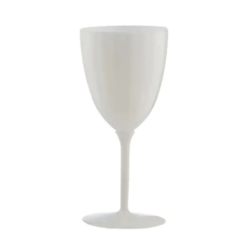 7Oz White Plastic Wine Goblets – Disposable Stemless Cups (8-Pack) 1