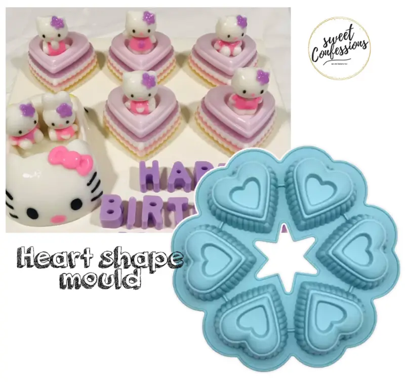 8-Cavity Heart-Shaped Silicone Mold For Mousse, Jelly, Soap, And Dessert Crafting 1