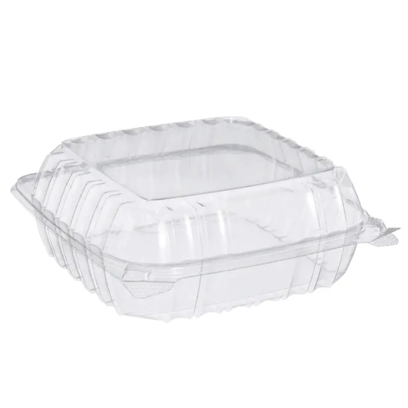 8-Inch Hinged-Lid Clear Plastic Container – Dart C9Pst1, Seal-Tight For Freshness 1