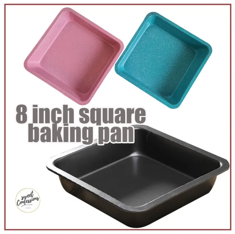 8-Inch Square Baking Pan – Versatile Tray For Brownies, Lasagna, Pizza, And Bread 1