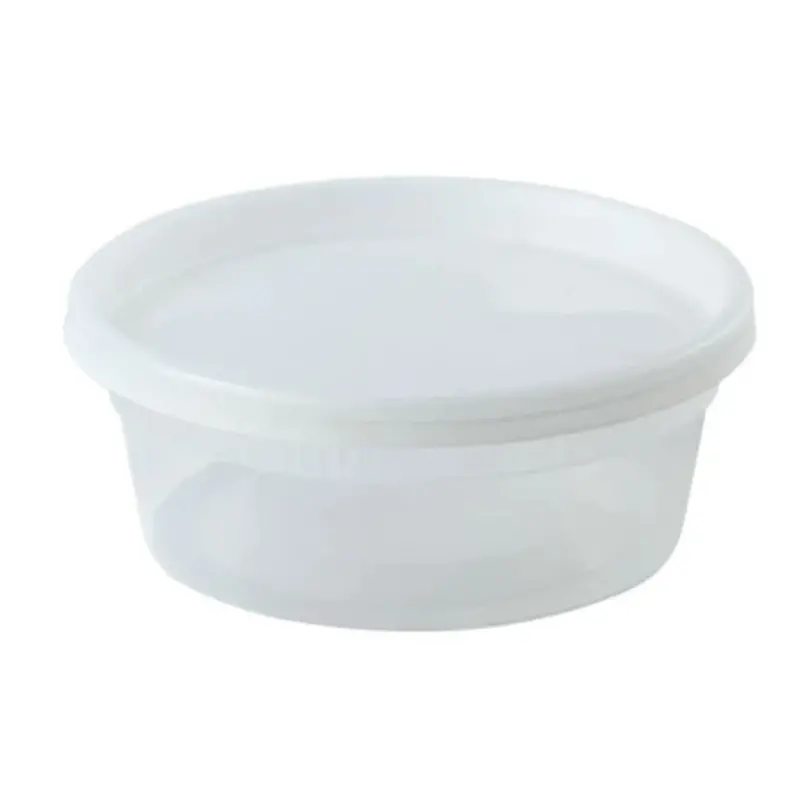 8 Oz Heavy-Duty Deli Container With Snap-On Lid – Plastic 1