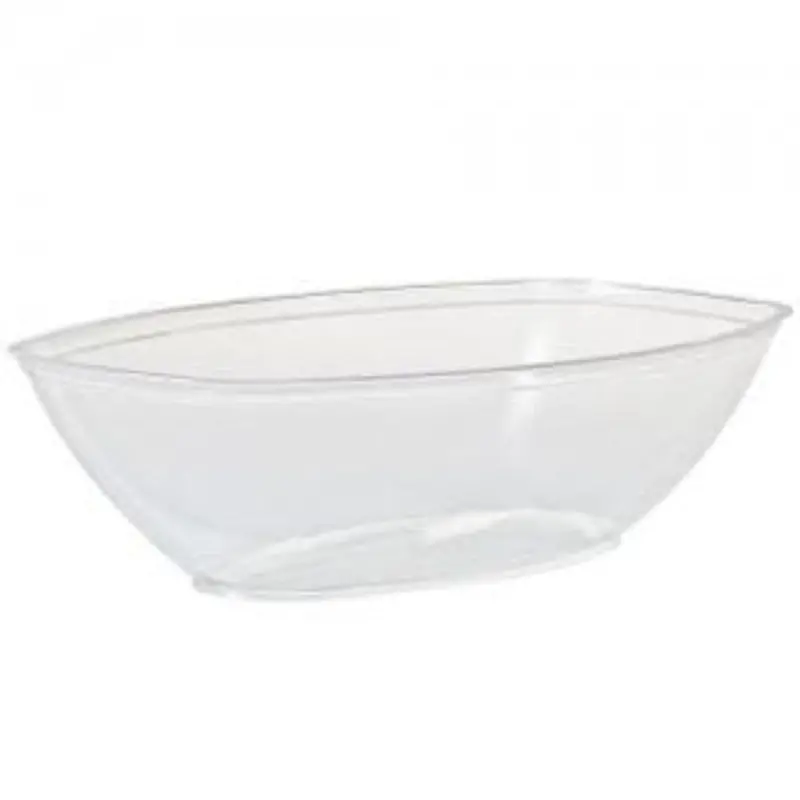 80-Ounce Clear Oval Plastic Luau Bowl – Party Essential 1