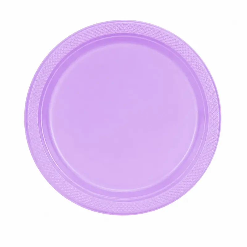 9-Inch Hydrangea-Print Disposable Plastic Party Plate 1