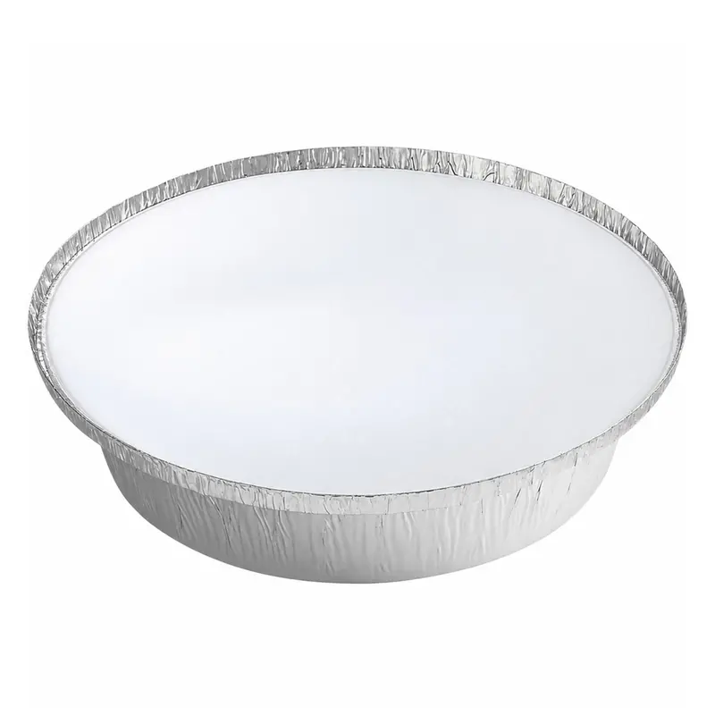 9-Inch Round Disposable Aluminum Foil Pan With Kraft Board Lid 1